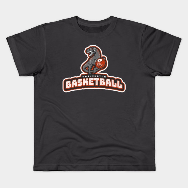 Basketball Team Kids T-Shirt by CreativeJourney